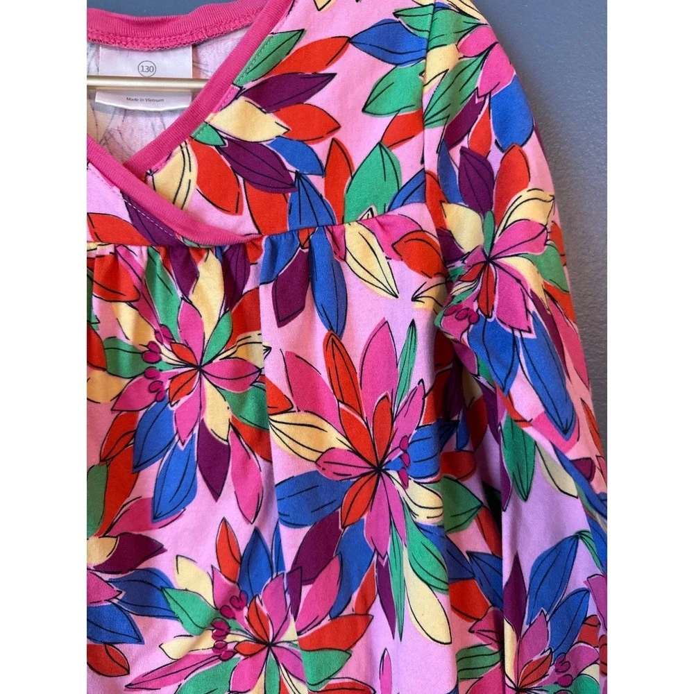 Hanna‎ Andersson Pink Floral Long Sleeve Dress